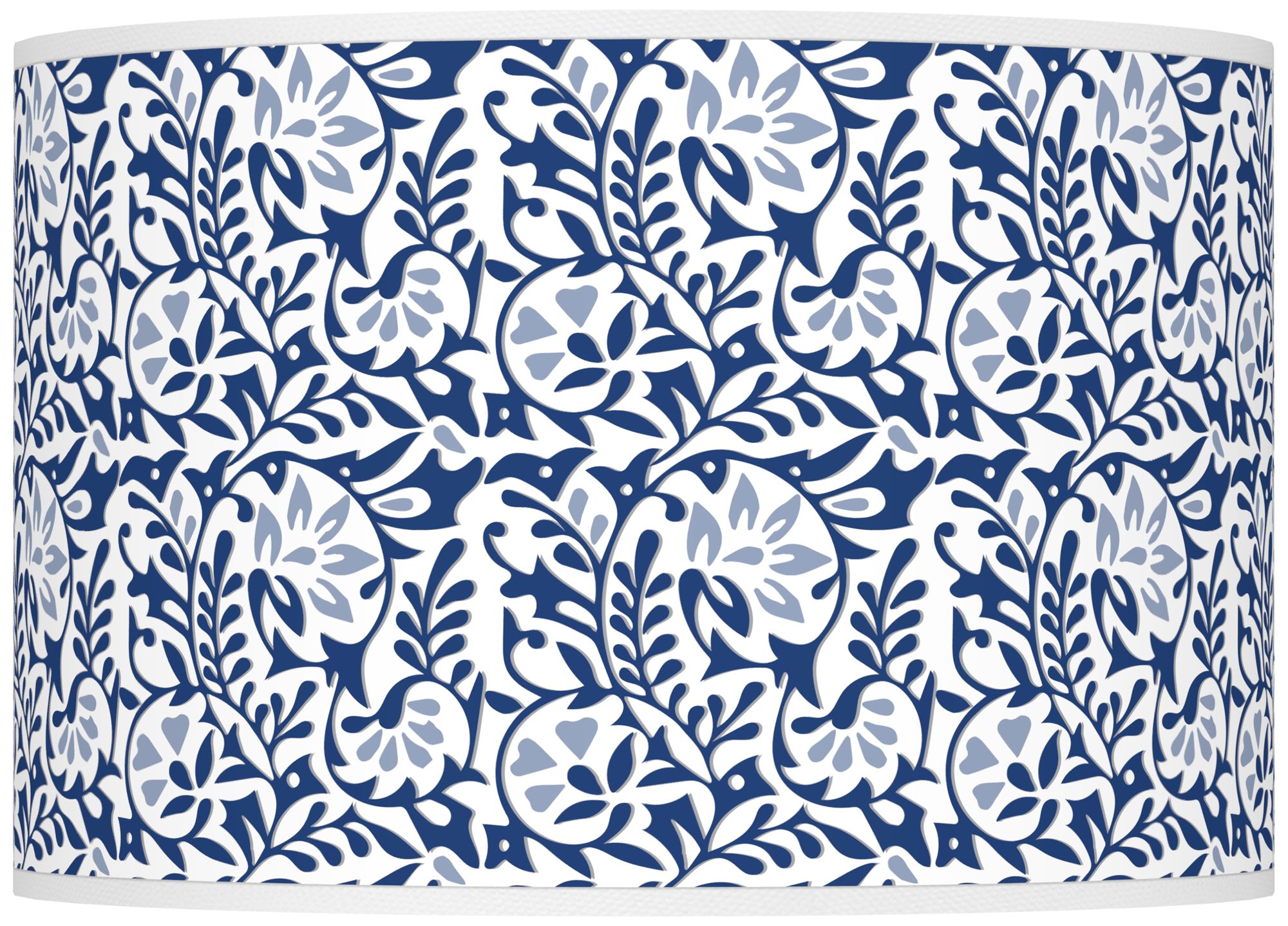 Color Plus Ovo 28 1/2" High Gardenia Shade Monaco Blue Table Lamp