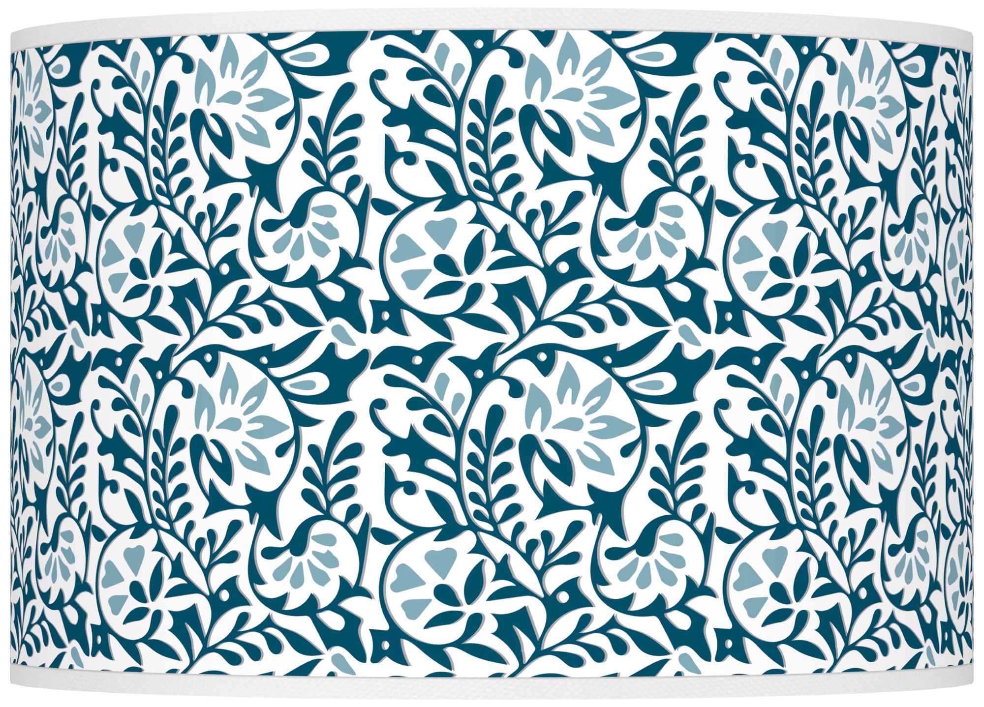 Color Plus Ovo 28 1/2" High Gardenia Shade Oceanside Blue Table Lamp