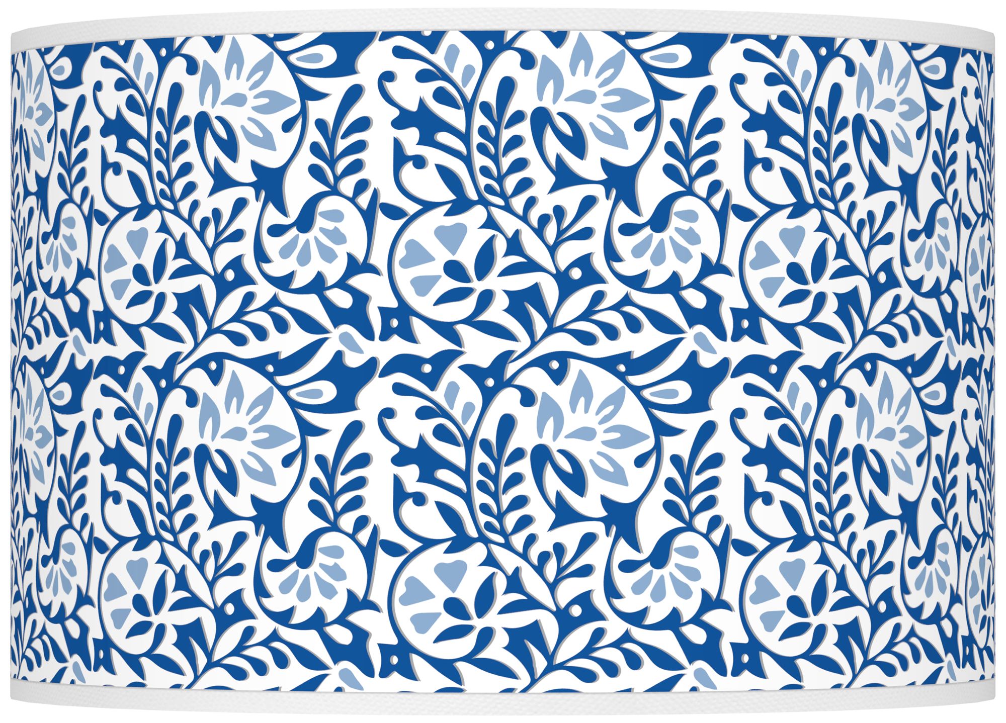 Color Plus Ovo 28 1/2" High Gardenia Shade Hyper Blue Table Lamp