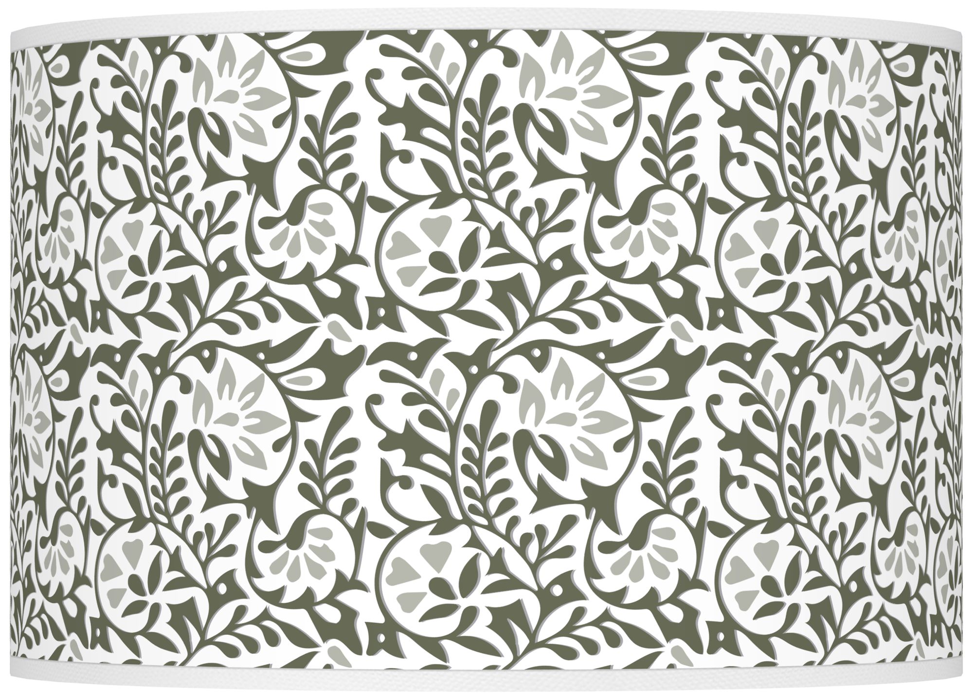 Color Plus Ovo 28 1/2" Gardenia Shade Deep Lichen Green Table Lamp