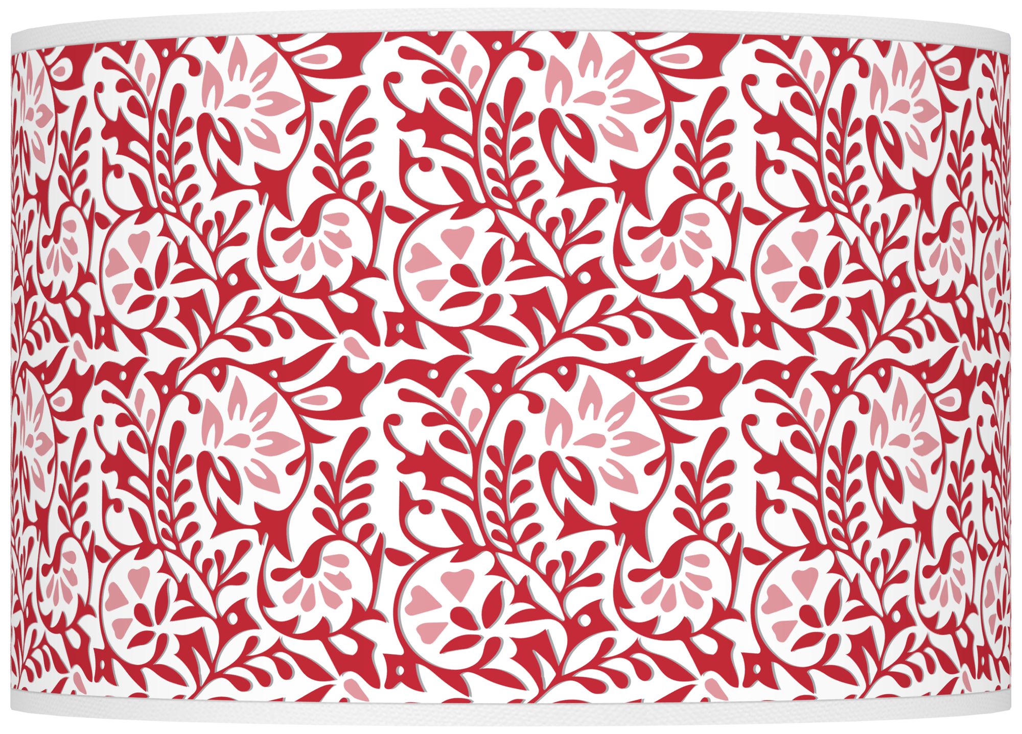 Color Plus Ovo 28 1/2" High Gardenia Shade Samba Red Table Lamp