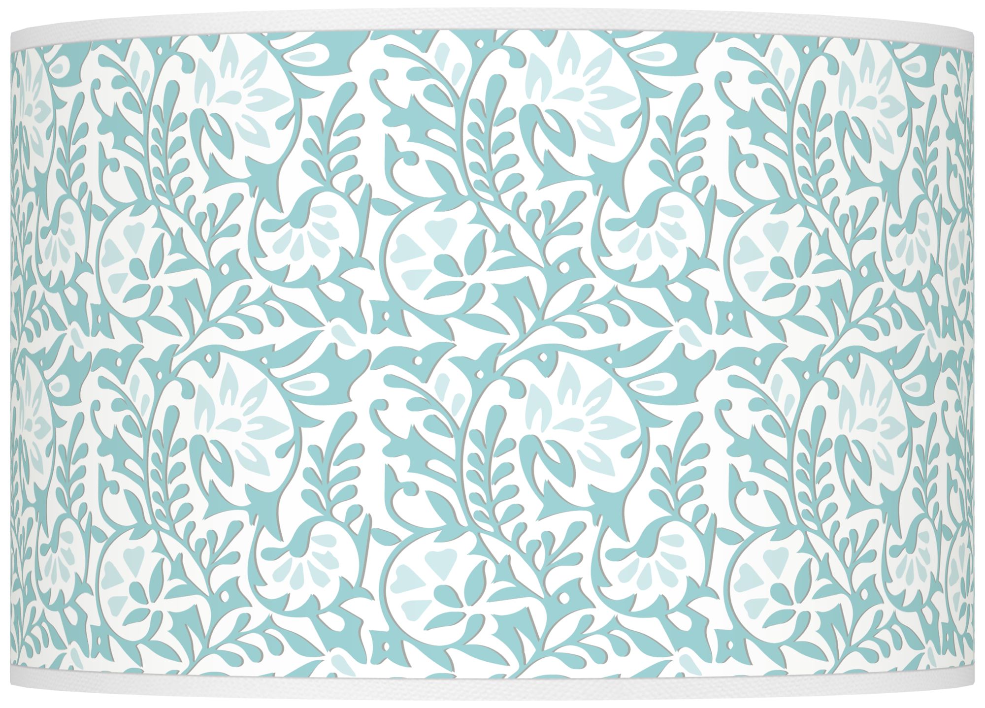 Color Plus Ovo 28 1/2" High Gardenia Shade Cay Blue Table Lamp