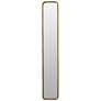 47.2"H x 8"W Gold Rounded Corner Slim Profile Rectangular Mirror
