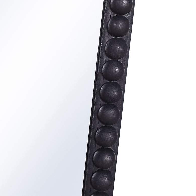 Image 5 47.25"H x 19.9"W Matte Black Mirror With Organic Shape And Knob F more views