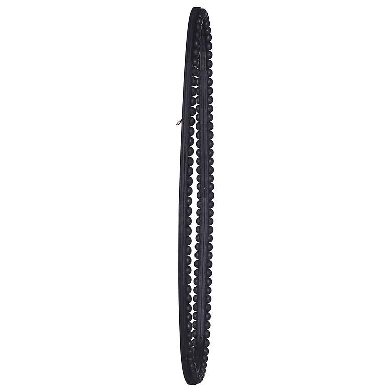 Image 7 47.25"H x 19.9"W Matte Black Mirror With Organic Shape And Knob F more views