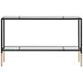 2_47.88" Wide Black and Gold Console Table