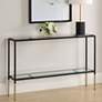 1_47.88" Wide Black and Gold Console Table
