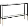 3_47.88" Wide Black and Gold Console Table more views