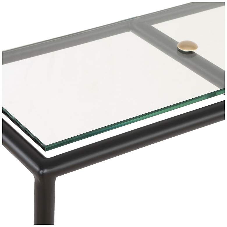 Image 5 47.88" Wide Black and Gold Console Table more views