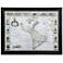 47" x 39.5" Vintage Style Map Wall Art