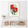 1_Tulipa Undulatifolia 31"W x 41"H Framed Art in scene