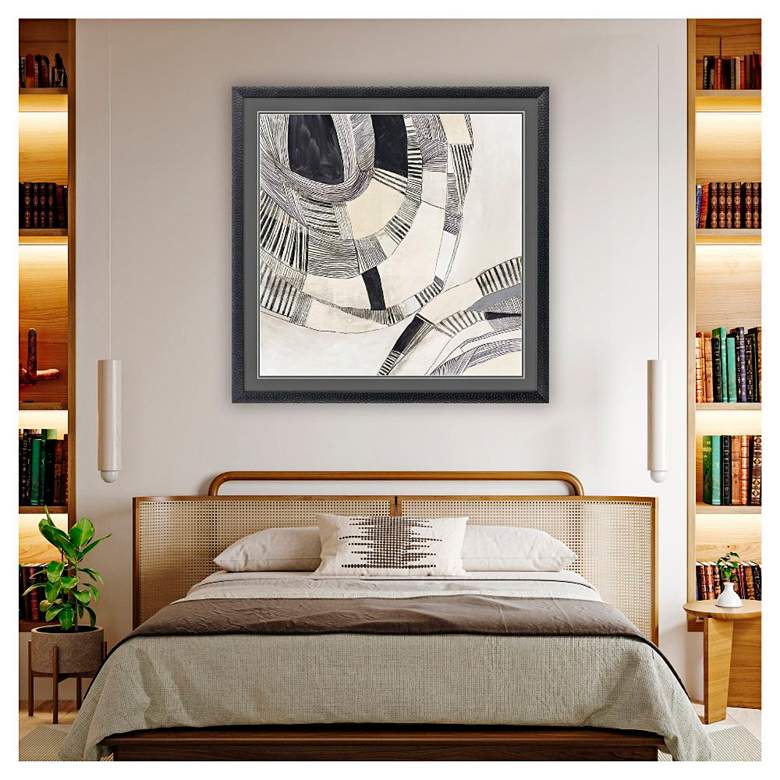 Image 1 Shadowed Symmetry 43"W x 43"H Framed Art in scene