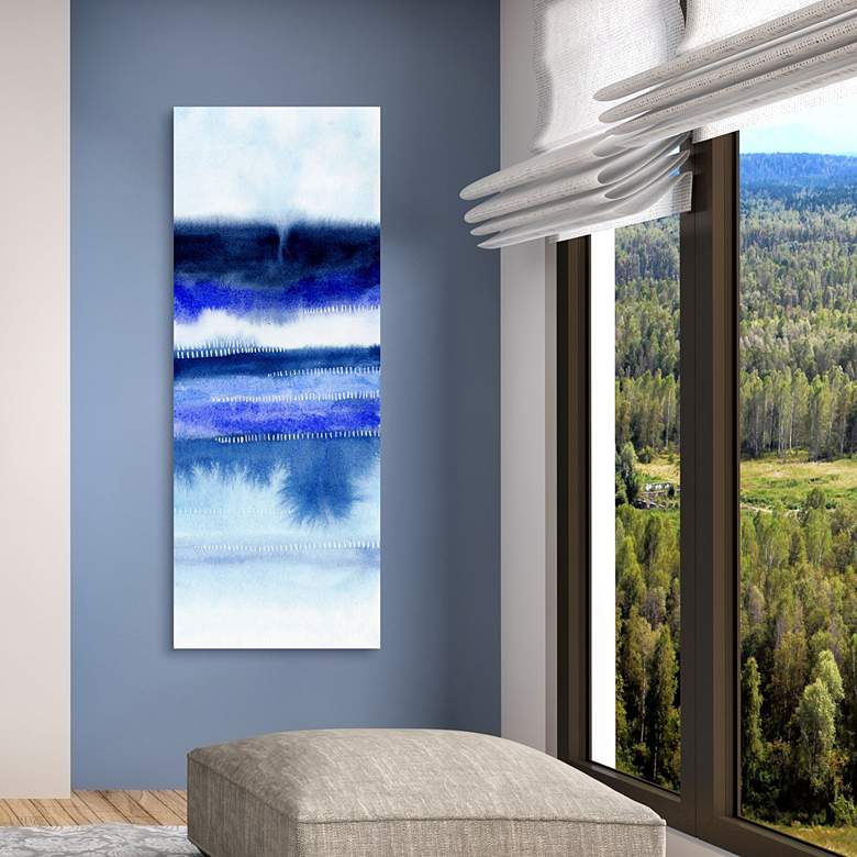 Image 1 Shorebreak Abstract B 63"H Tempered Glass Graphic Wall Art in scene
