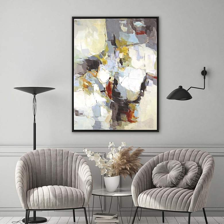 Image 1 Quiet Intensity 50" High Framed Giclee on Canvas Wall Art in scene