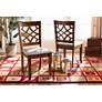 1_Baxton Studio Mael Walnut Brown Dining Chairs Set of 2 in scene