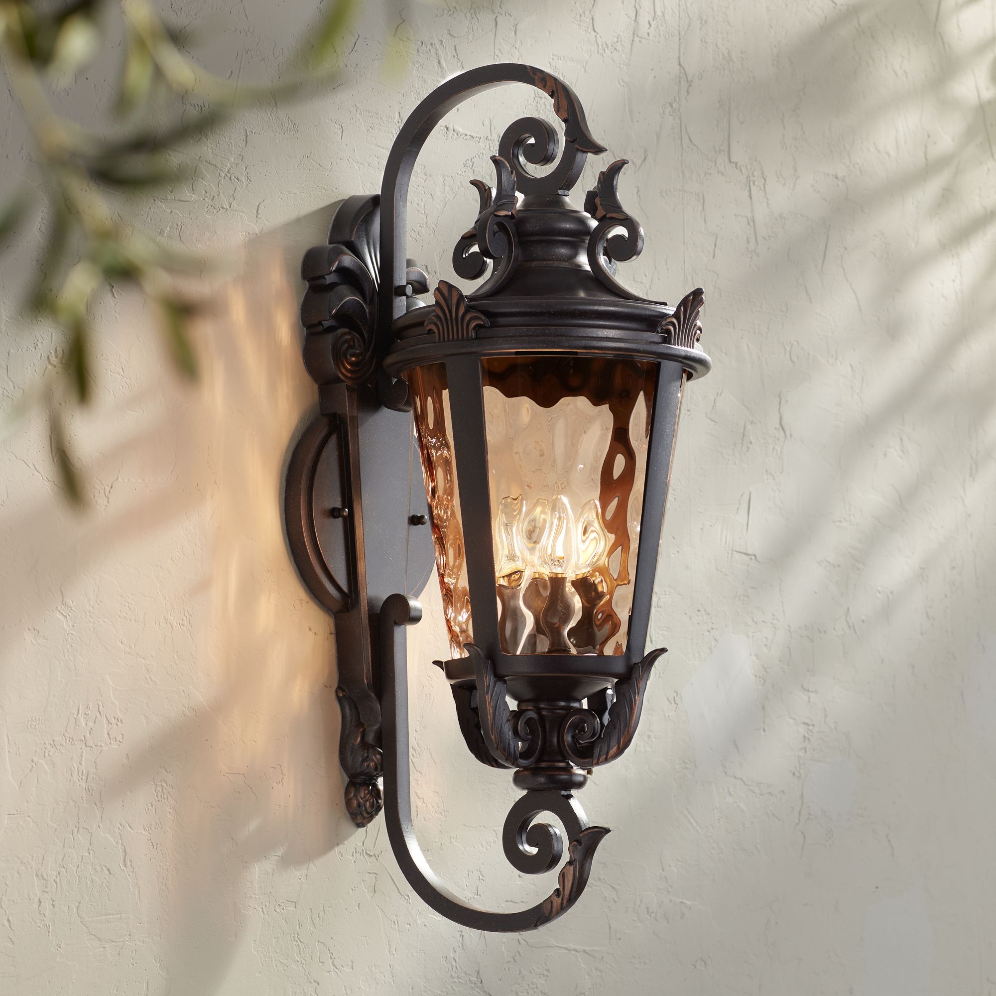 Large Outdoor Wall Lights Fixtures 31 In. High and Up Lamps Plus