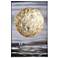 48.2" x 32.5" Gold Moon Hand Painted Abstract Seascape Wall Art