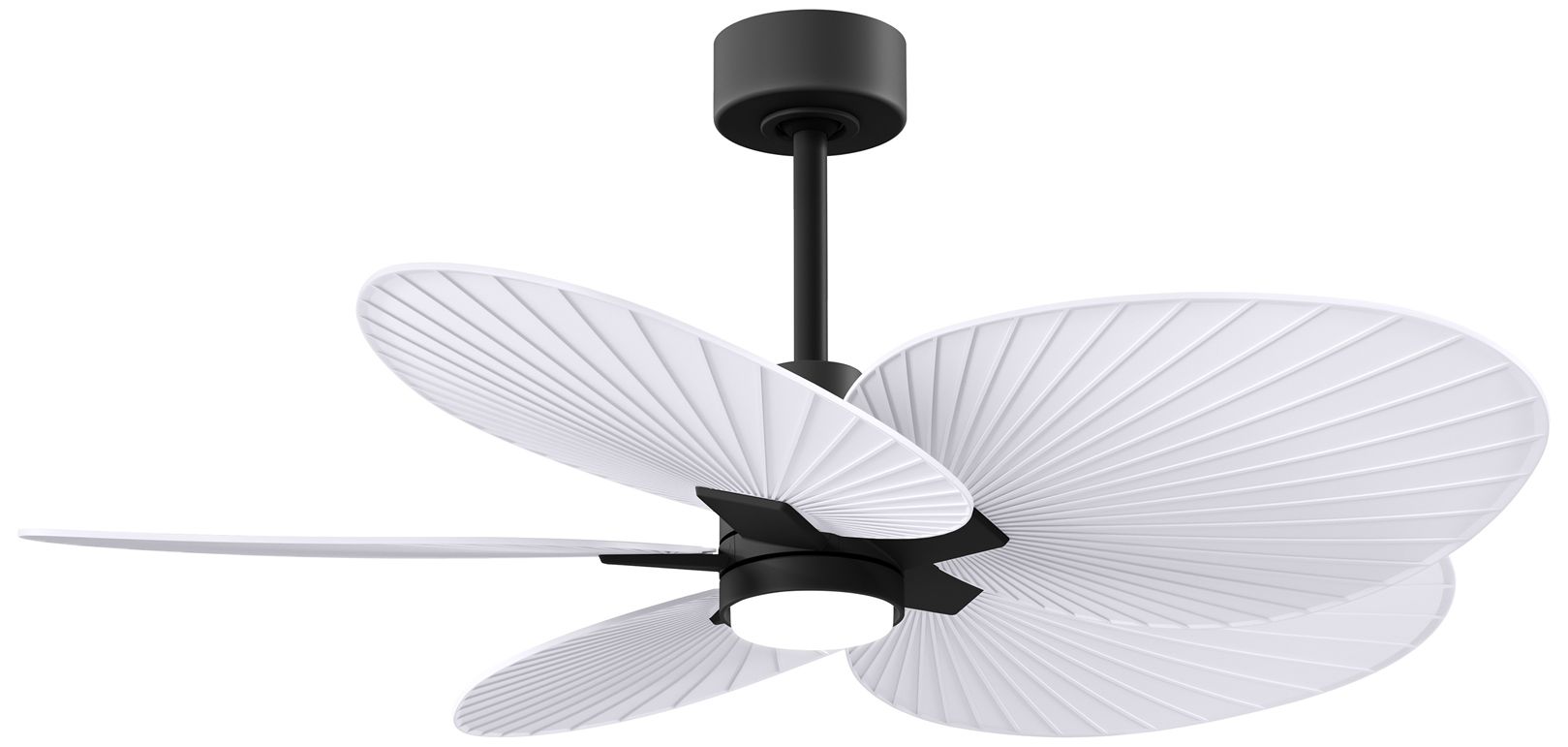 Image 2 48" Alessandra Black LED Ceiling Fan with Matte White Blades