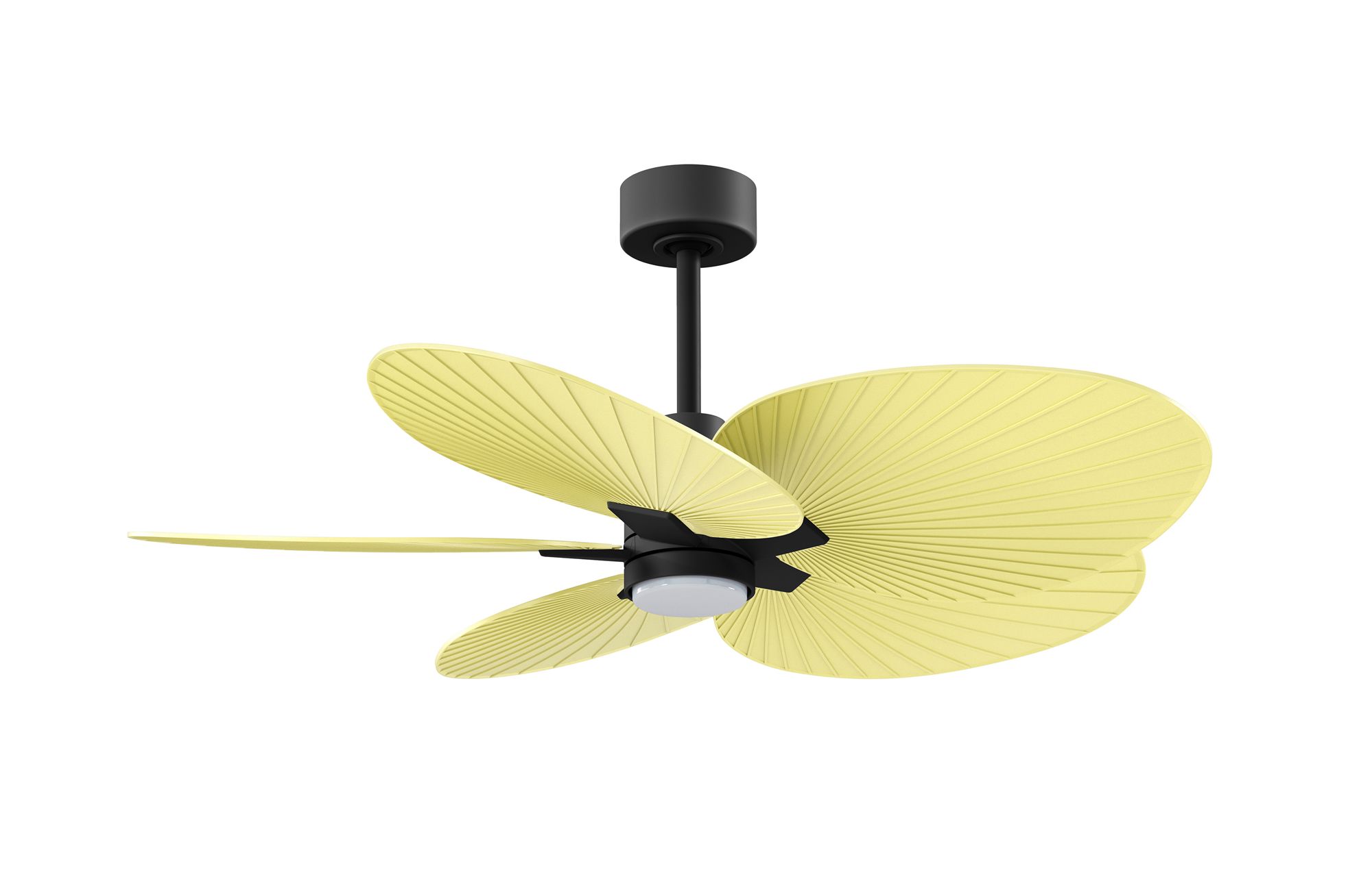 Image 3 48" Alessandra Black LED Ceiling Fan with Yellow Blades more views