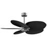1_48" Alessandra Tropical Brushed Nickel and Black Ceiling Fan