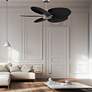2_48" Alessandra Tropical Brushed Nickel and Black Ceiling Fan more views