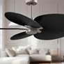 3_48" Alessandra Tropical Brushed Nickel and Black Ceiling Fan more views