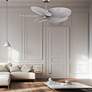 3_48" Alessandra Tropical Nickel Ceiling Fan with Barn Blades more views