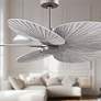 4_48" Alessandra Tropical Nickel Ceiling Fan with Barn Blades more views