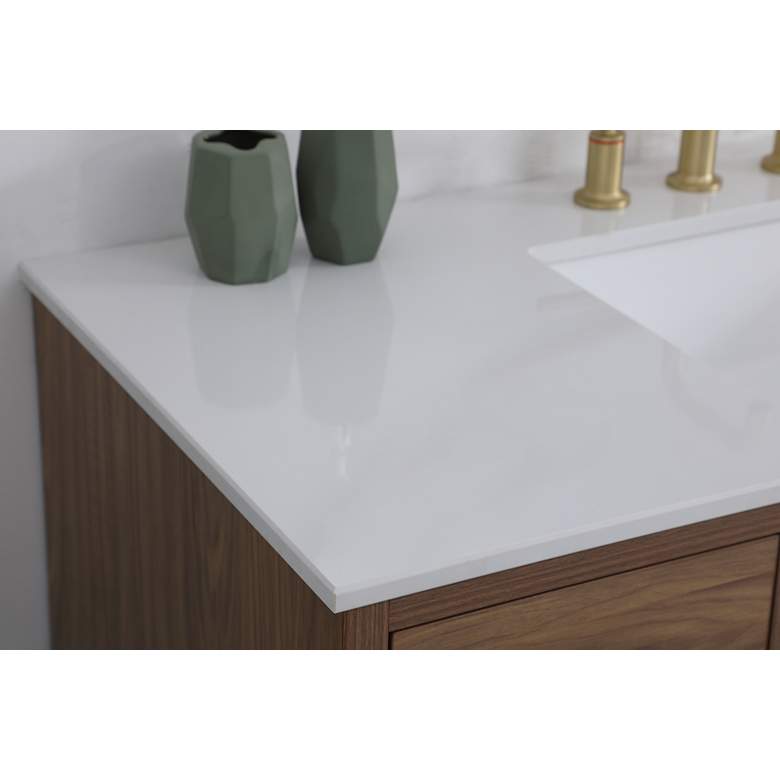 Image 6 48 Inch Bathroom Vanity In Walnut Brown more views