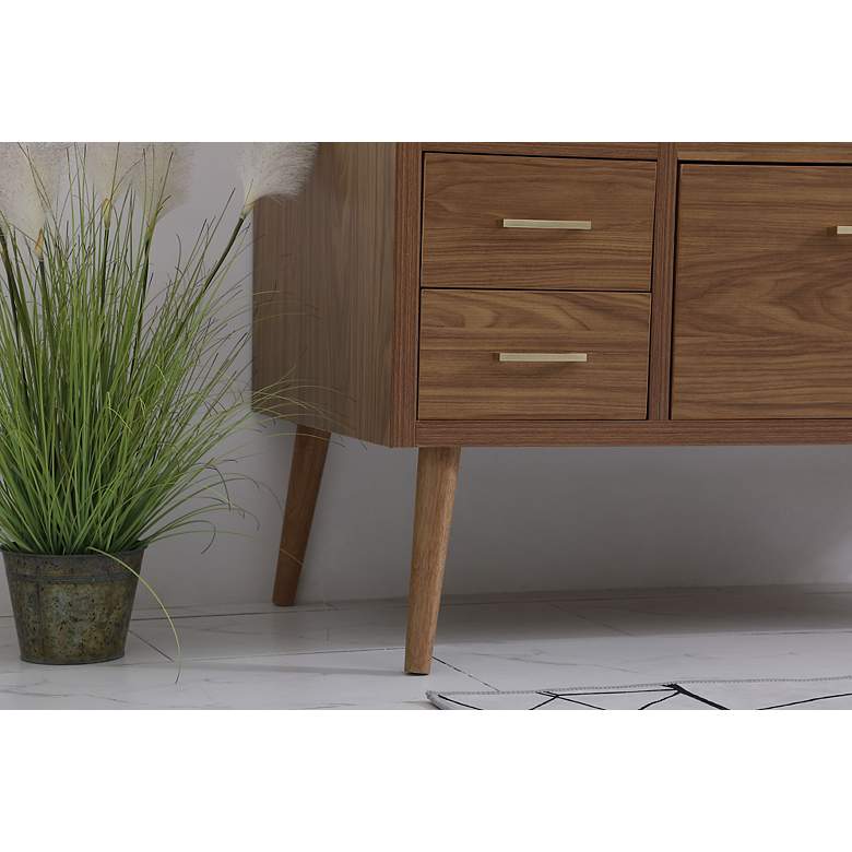 Image 7 48 Inch Bathroom Vanity In Walnut Brown more views