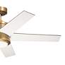48" Brahm Natural Brass LED Ceiling Fan with Walnut Blades in scene