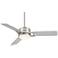 48" Casa Vieja Express Brushed Nickel LED Ceiling Fan with Remote