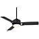 48" Casa Vieja Express Matte Black LED Ceiling Fan with Remote