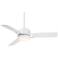 48" Casa Vieja Express White LED Ceiling Fan with Remote