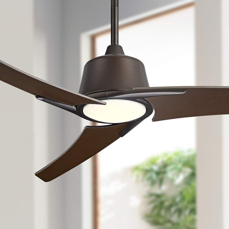 Image 1 48" Casa Vieja® Matrix Oil Rubbed Bronze LED Ceiling Fan