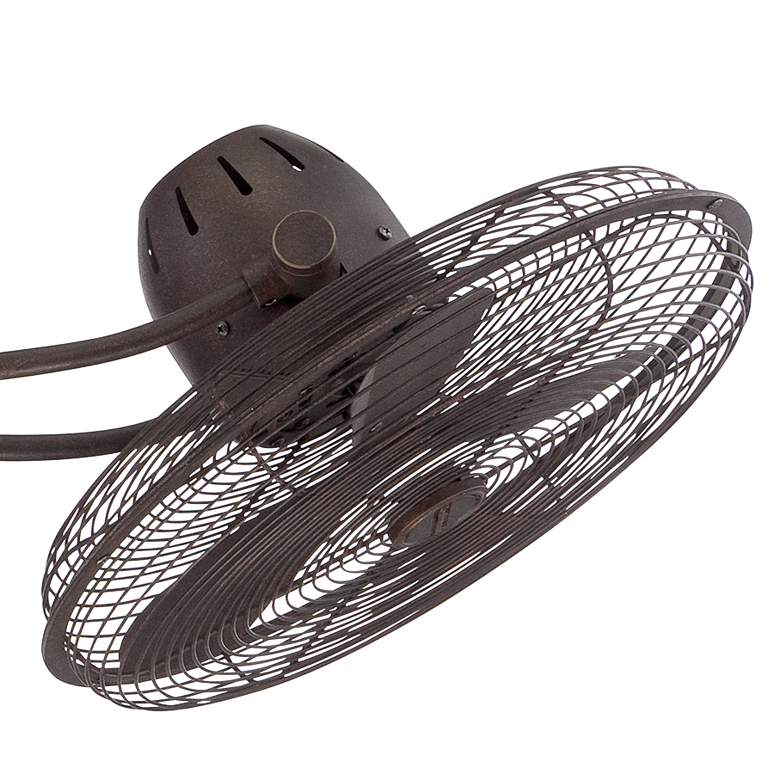 Image 3 48" Craftmade Bellows II Bronze Damp Rated Rotational Fan with Remote more views