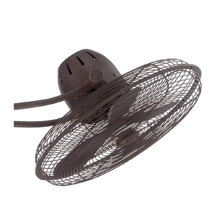 Image 4 48" Craftmade Bellows II Bronze Damp Rated Rotational Fan with Remote more views