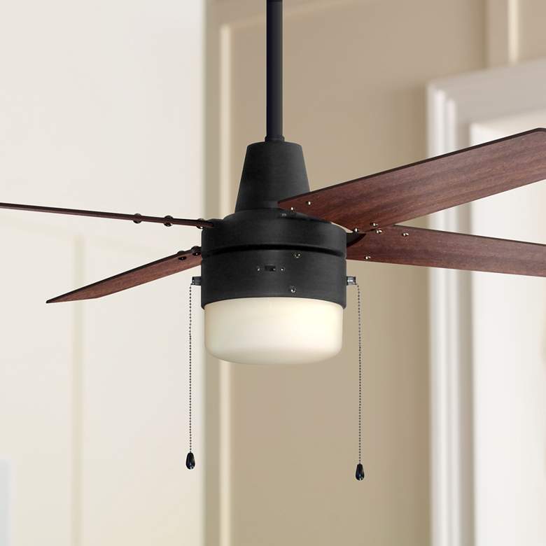 Image 1 48" Craftmade Connery LED Bronze Indoor Ceiling Fan with Pull Chain