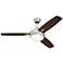 48" Craftmade Targas Brushed Nickel LED Ceiling Fan with Remote