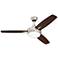 48" Craftmade Targas Brushed Nickel LED Ceiling Fan with Remote