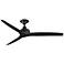 48" Fanimation Spitfire Black Damp Ceiling Fan