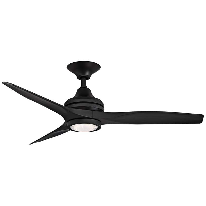 Image 2 48 inch Fanimation Spitfire Black LED Damp Ceiling Fan