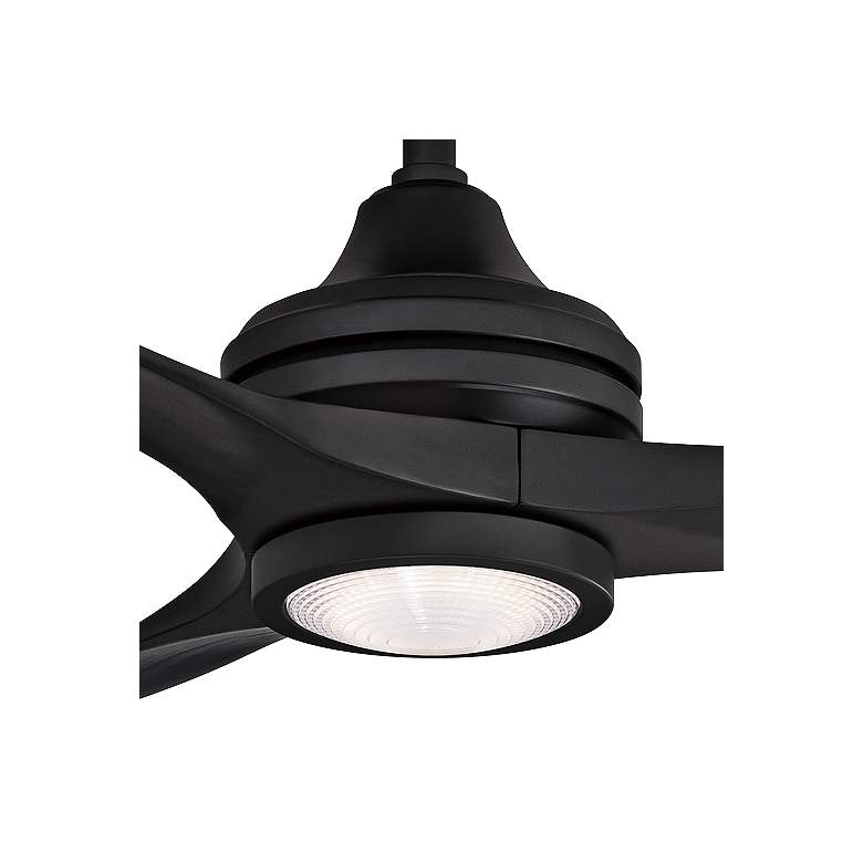 Image 3 48 inch Fanimation Spitfire Black LED Damp Ceiling Fan more views
