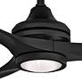 48" Fanimation Spitfire Black LED Damp Ceiling Fan