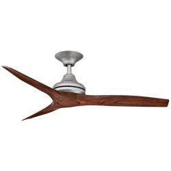 48&quot; Fanimation Spitfire Galvanized Finish Damp Ceiling Fan with Remote