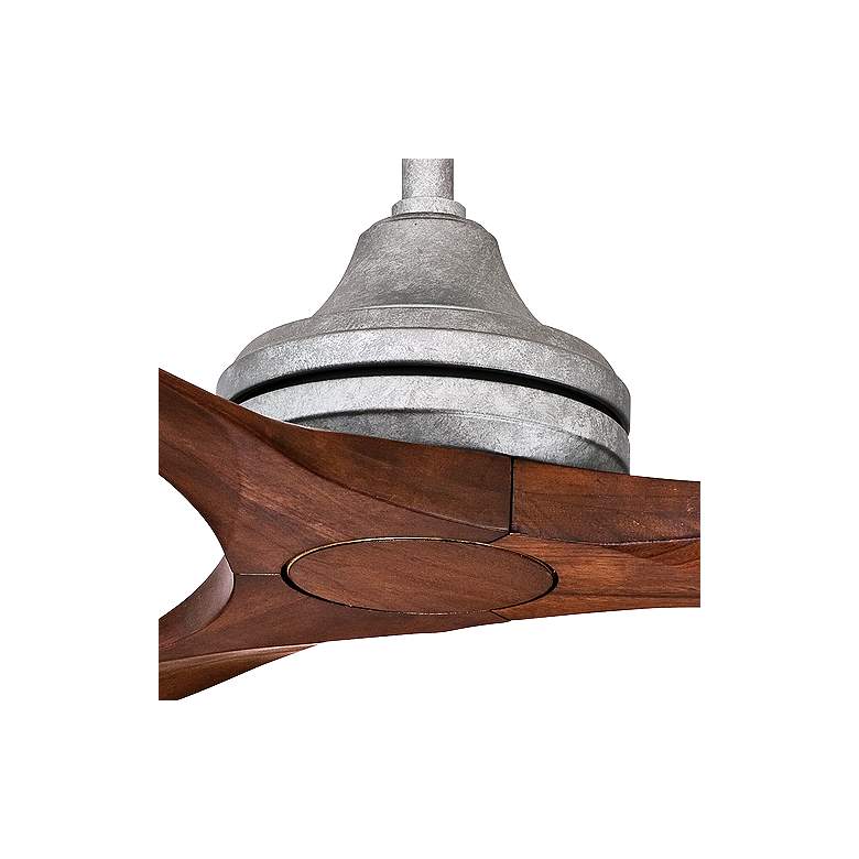 Image 3 48" Fanimation Spitfire Galvanized Finish Damp Ceiling Fan with Remote more views