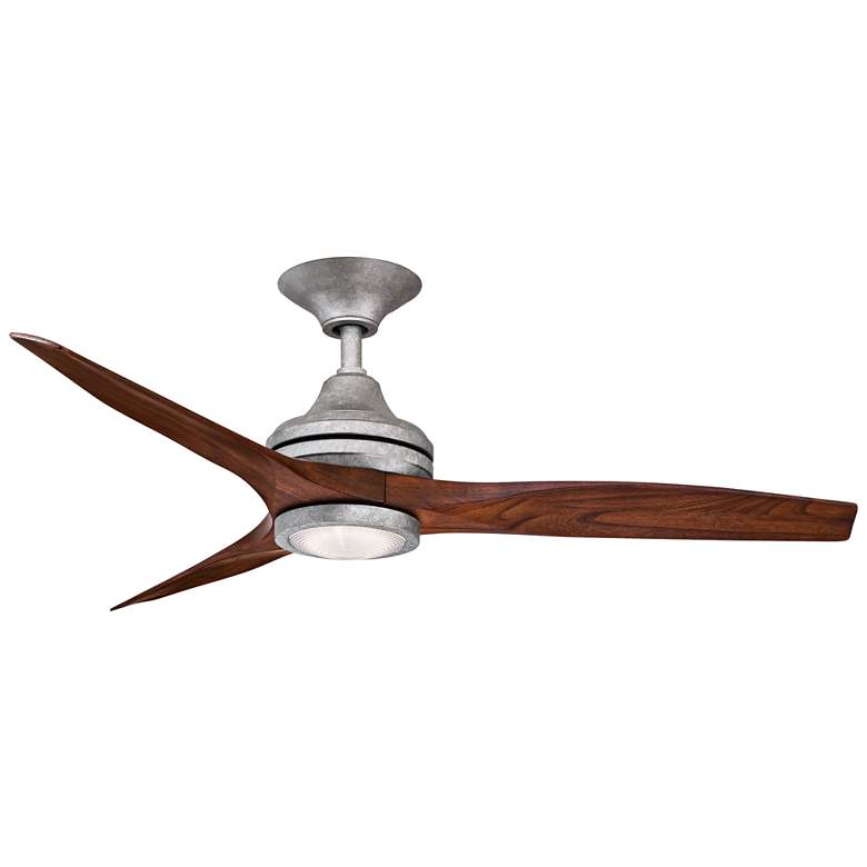 Image 4 48" Fanimation Spitfire Galvanized Finish Damp Ceiling Fan with Remote more views