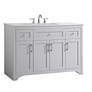Thumbnail3 of 48-Inch Grey Single Sink Bathroom Vanity With White Calacatta Quartz Top more views