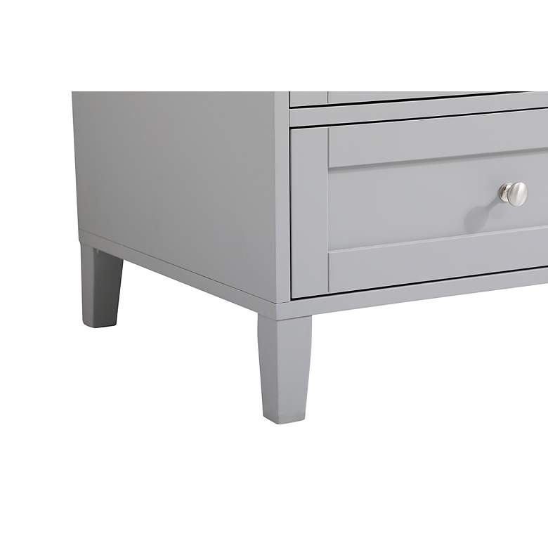 Image 7 48-Inch Grey Single Sink Bathroom Vanity With White Calacatta Quartz Top more views