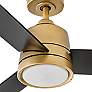 48" Hinkley Chet Heritage Brass LED Remote Ceiling Fan